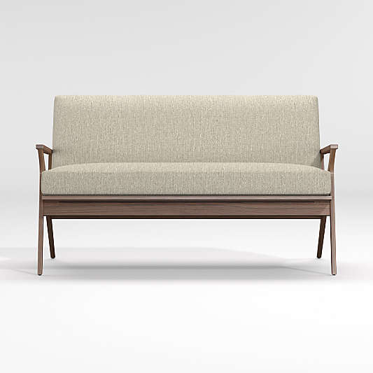 Cavett Wood Frame Loveseat