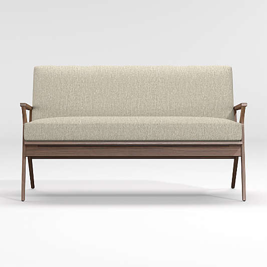 Cavett Wood Frame Loveseat