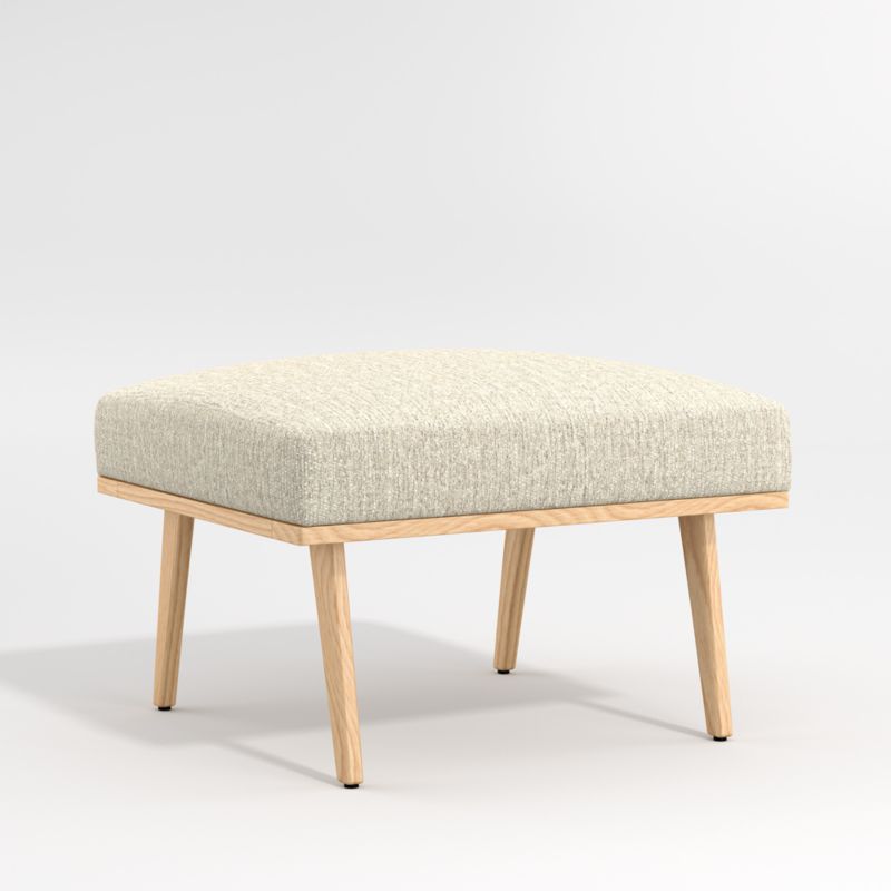 Cavett Ash Wood Ottoman - image 3 of 4