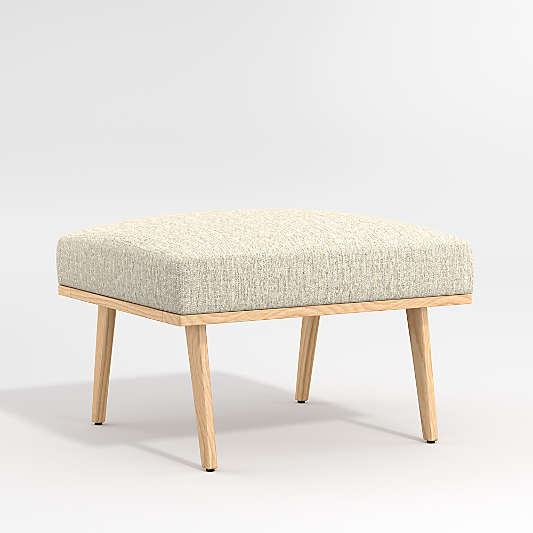 Cavett Ash Wood Ottoman