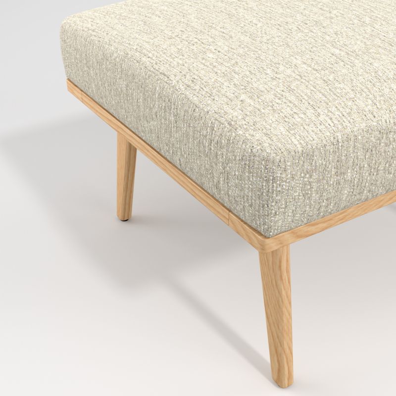 Cavett Ash Wood Ottoman - image 2 of 4