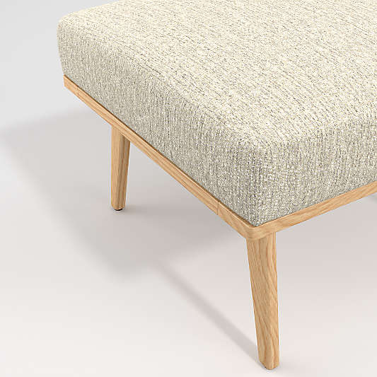 Cavett 22" Wood Ottoman