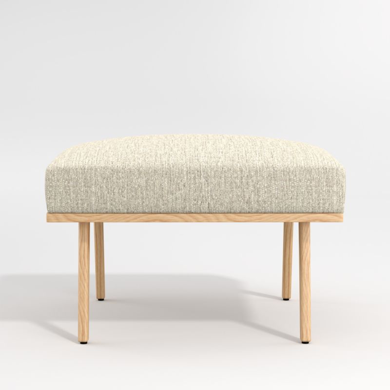 Cavett Ash Wood Ottoman - image 0 of 4