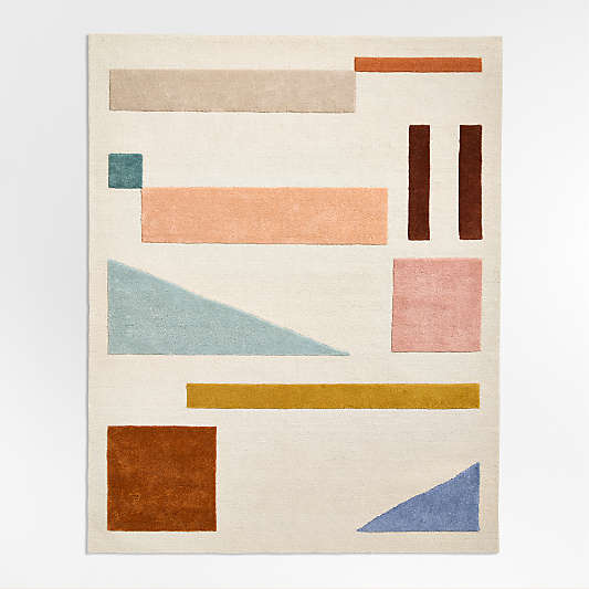 Cayden Shapes Kids Performance Area Rug 8'x10'