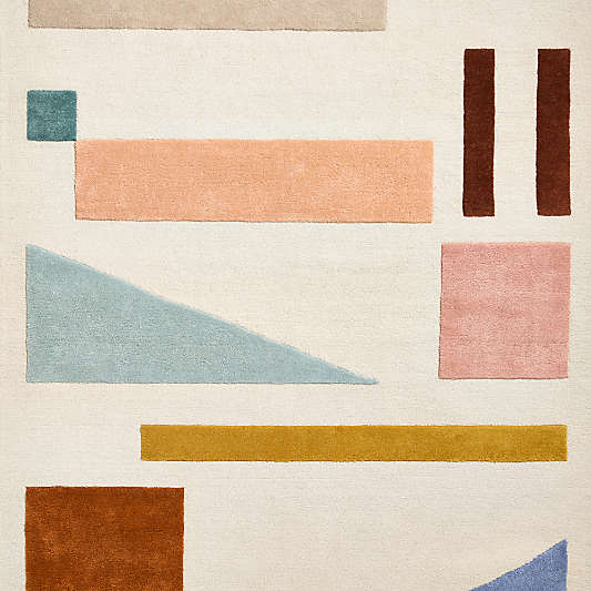 Cayden Shapes Kids Performance Area Rug