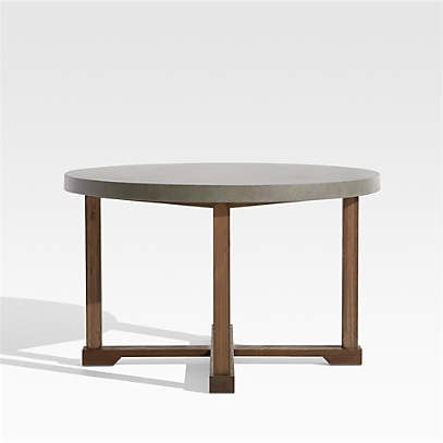 Abaco 48 Round Outdoor Patio Dining, Round Concrete Table