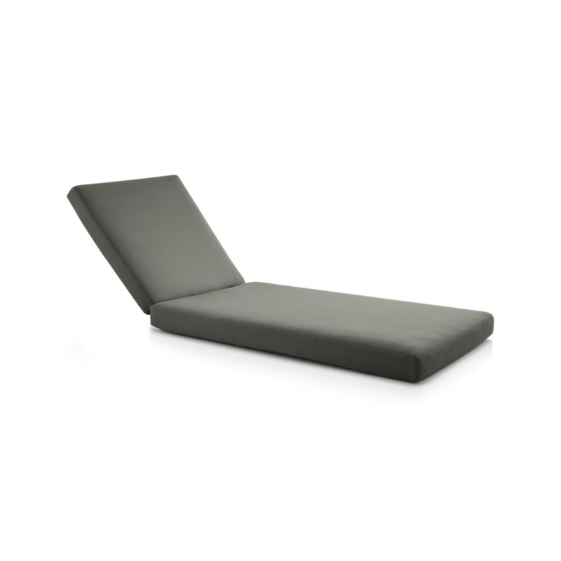 Abaco Graphite Sunbrella ® Chaise Lounge Cushion - image 2 of 3