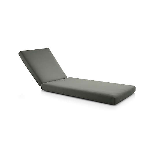 Abaco Graphite Sunbrella ® Chaise Lounge Cushion