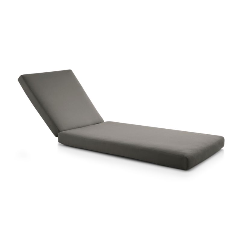 Abaco Graphite Sunbrella ® Chaise Lounge Cushion
