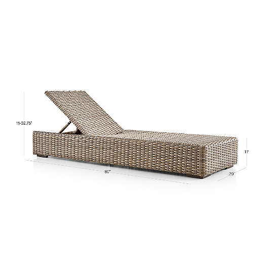 Abaco Resin Wicker Outdoor Chaise Lounge