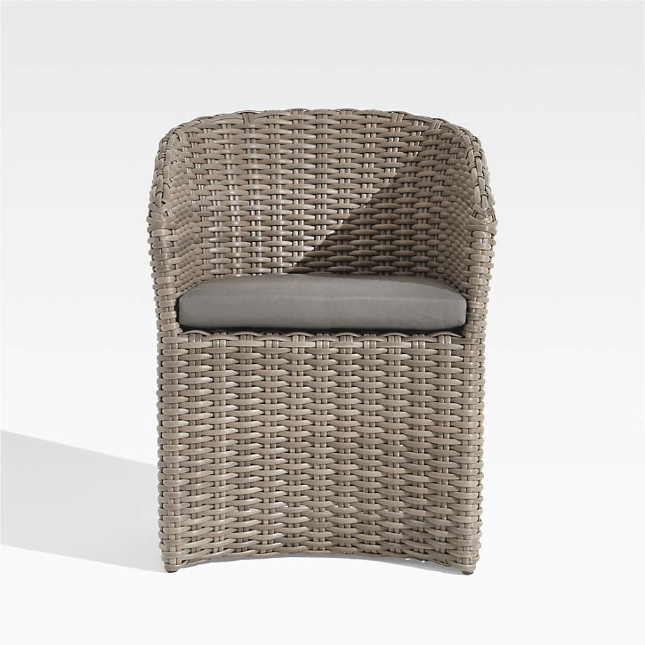 Abaco AllWeather Resin Wicker Outdoor Dining Chair with Graphite