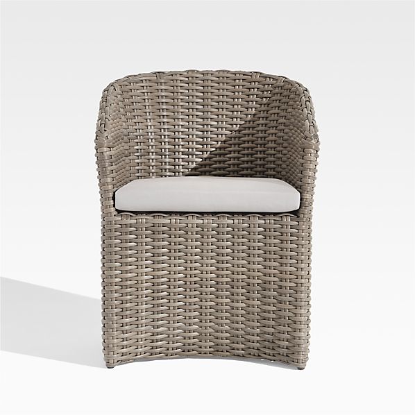 Wicker Dining Chairs Crate And Barrel, Outdoor Wicker Dining Chairs With Arms