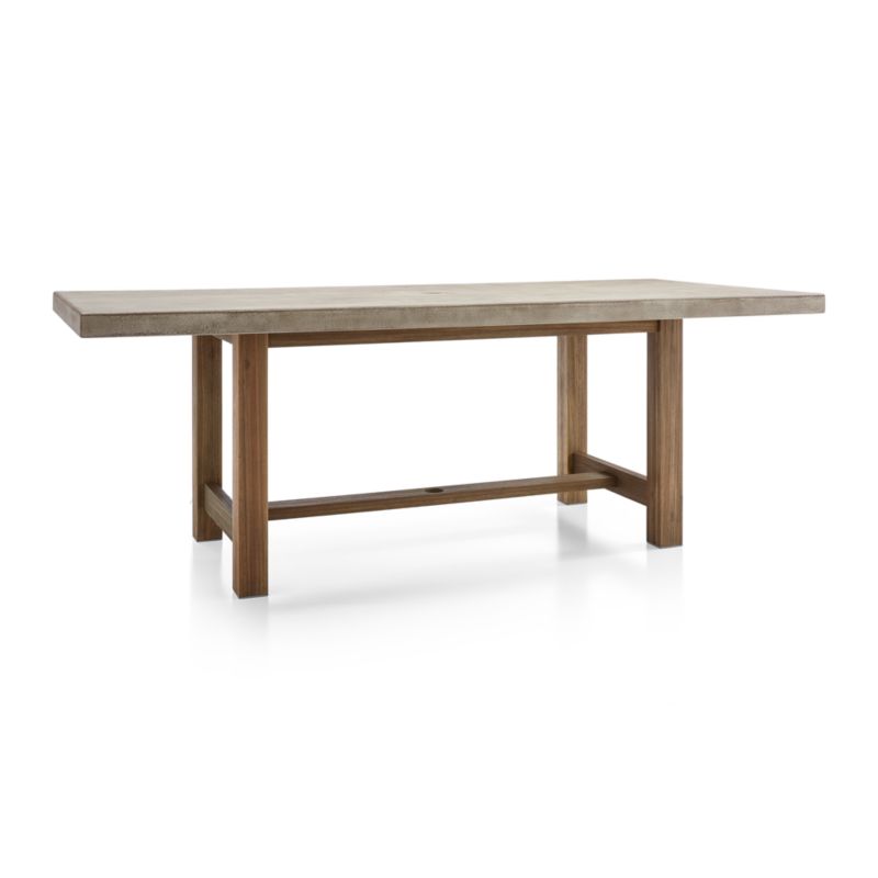 Abaco 84" Grey Concrete Outdoor Dining Table - image 14 of 16