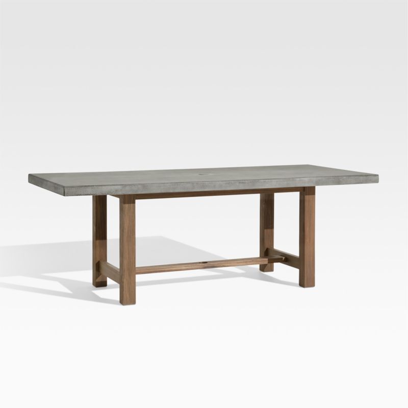 Abaco 84" Grey Concrete Outdoor Dining Table - image 0 of 16