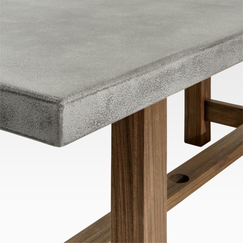 Abaco 84" Grey Concrete Outdoor Dining Table - image 12 of 16