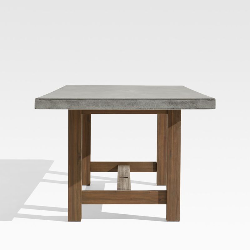 Abaco 84" Grey Concrete Outdoor Dining Table - image 11 of 16