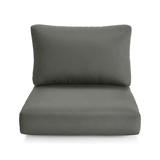 Abaco Graphite Sunbrella ® Lounge Chair Cushions