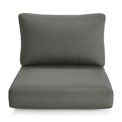 Abaco Graphite Sunbrella ® Lounge Chair Cushions