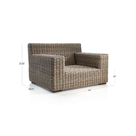 Abaco All-Weather Wicker Outdoor Lounge Chair Frame