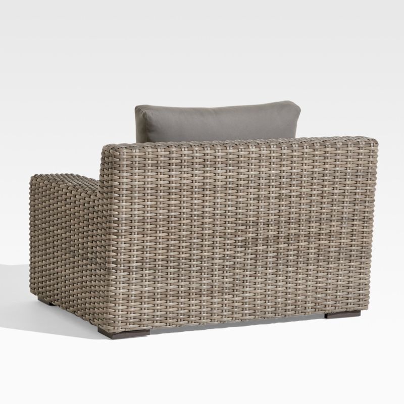 Abaco Resin Wicker Outdoor Lounge Chair with Graphite Sunbrella ® Cushions - image 7 of 13