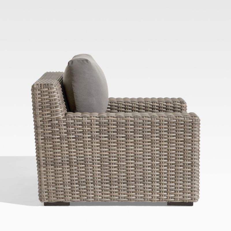 Abaco Resin Wicker Outdoor Lounge Chair with Graphite Sunbrella ® Cushions - image 6 of 13