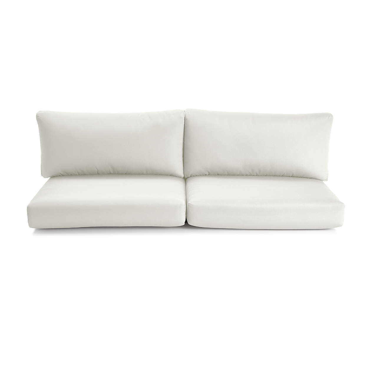 Abaco White Sand Sunbrella Outdoor Patio Sofa Cushions + Reviews ...