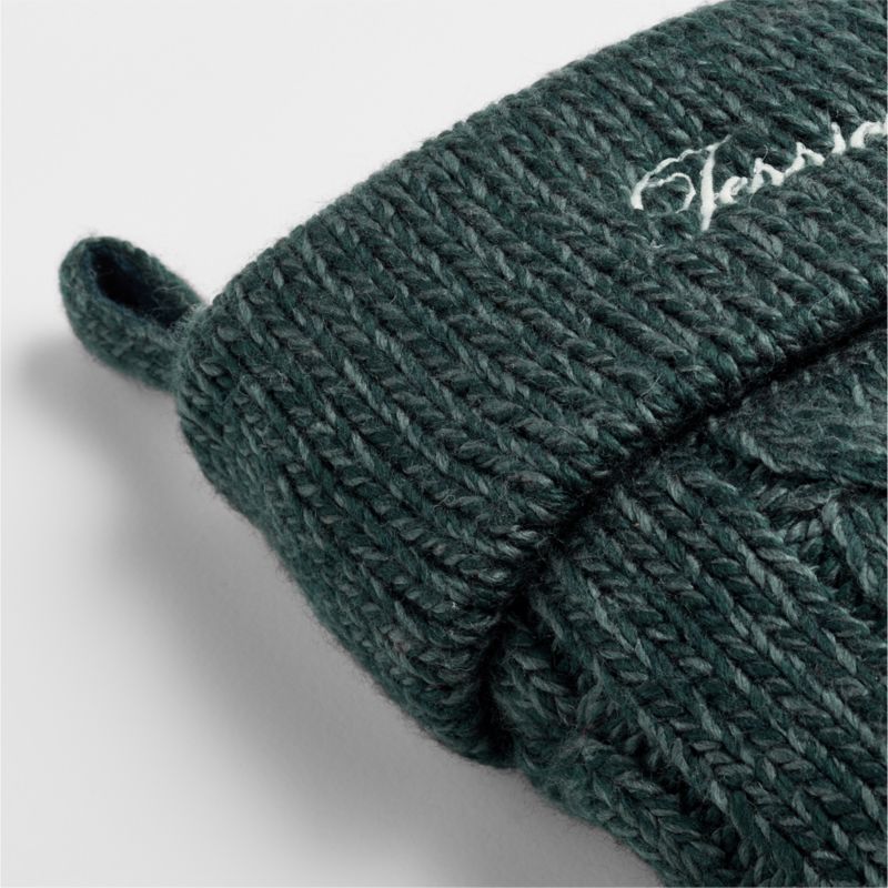 Green Cable Knit Christmas Stocking - image 6 of 11