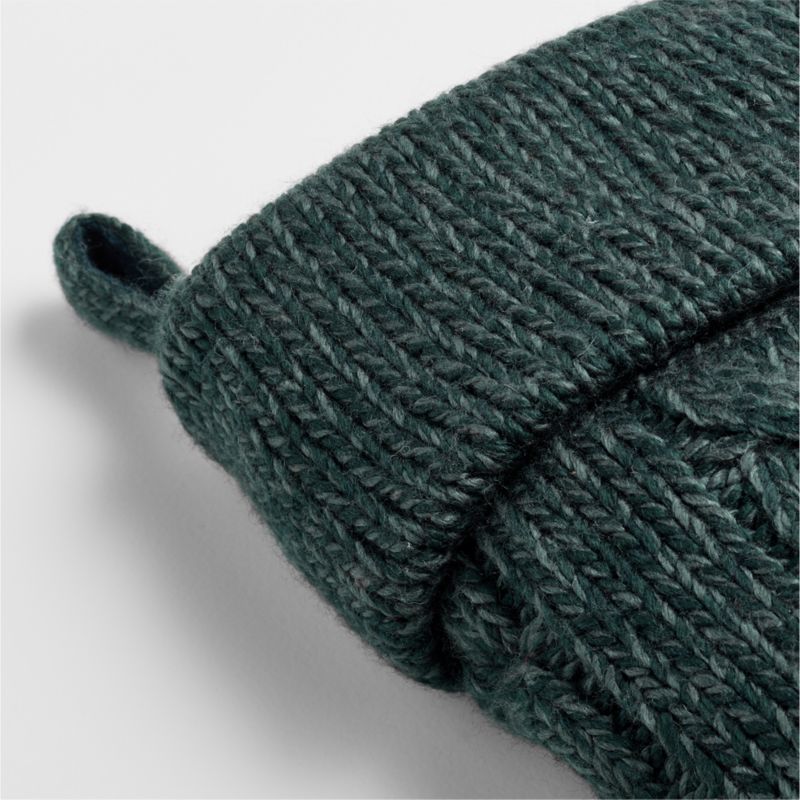 Green Cable Knit Christmas Stocking - image 5 of 6
