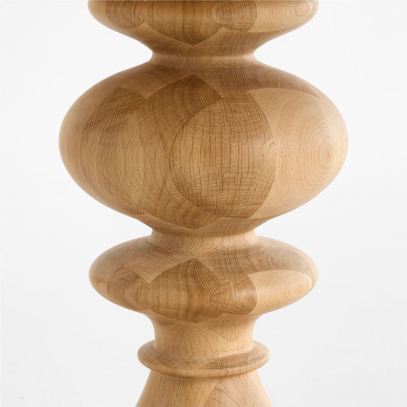 Cecily 48" Solid Oak Wood Round Pedestal Dining Table - image 2 of 3