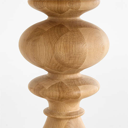Cecily 48" Solid Oak Wood Round Pedestal Dining Table