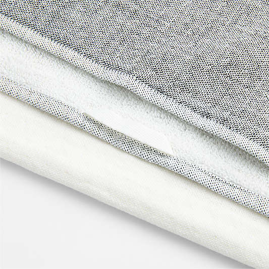 Cucina Black Organic Cotton Dish Towel, Set of 2