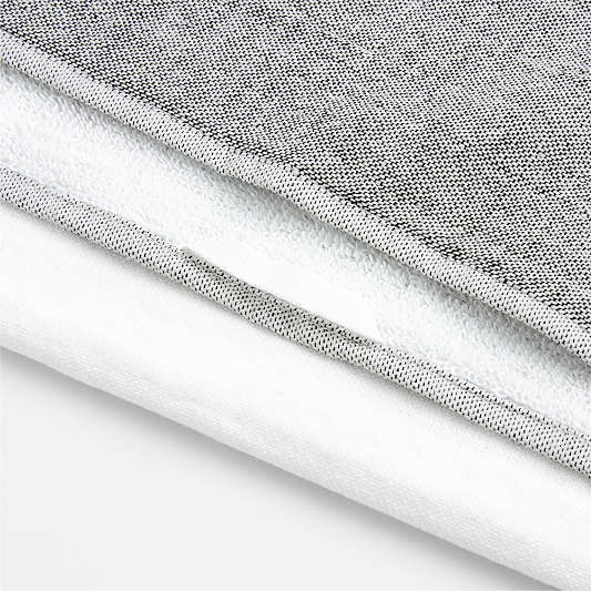 Cucina Black Organic Cotton Dish Towel, Set of 2