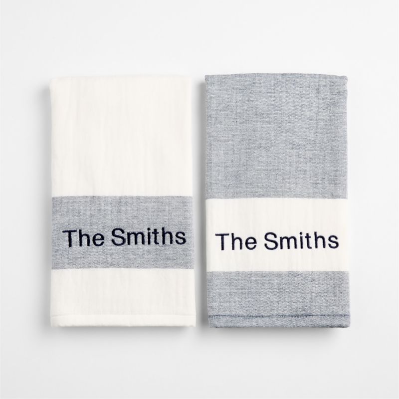 Cucina Indigo Organic Cotton Dish Towel, Set of 2 - image 2 of 4