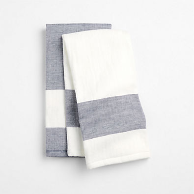 View Cucina Indigo Organic Cotton Dish Towel, Set of 2 details