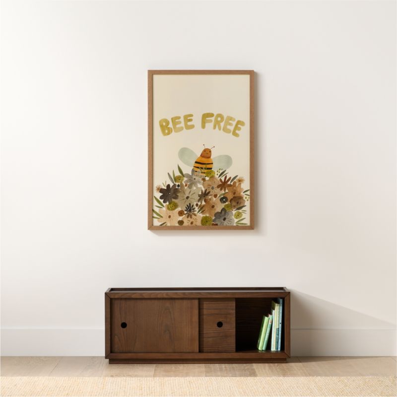 Cade 40" Deep Brown Wood 2-Cube Stackable Bookcase with Sliding Doors - image 2 of 6