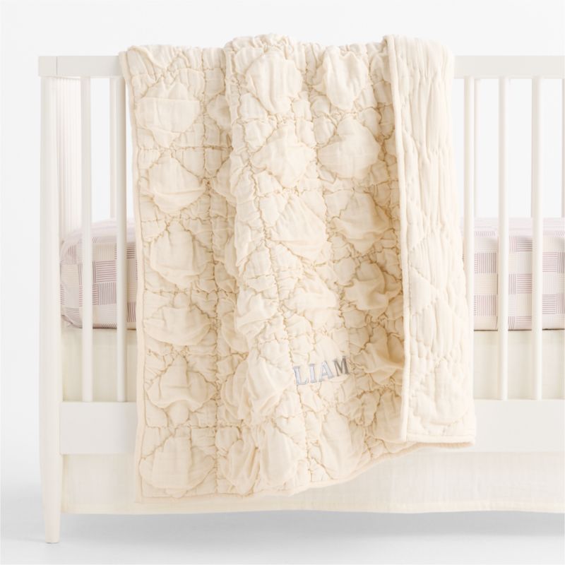 Caden Checker Purple 100% Organic Cotton Baby Crib Fitted Sheet - image 4 of 5