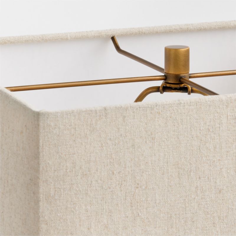 Cadre Brass Table Lamp with Fabric Shade 20.5" - image 4 of 8