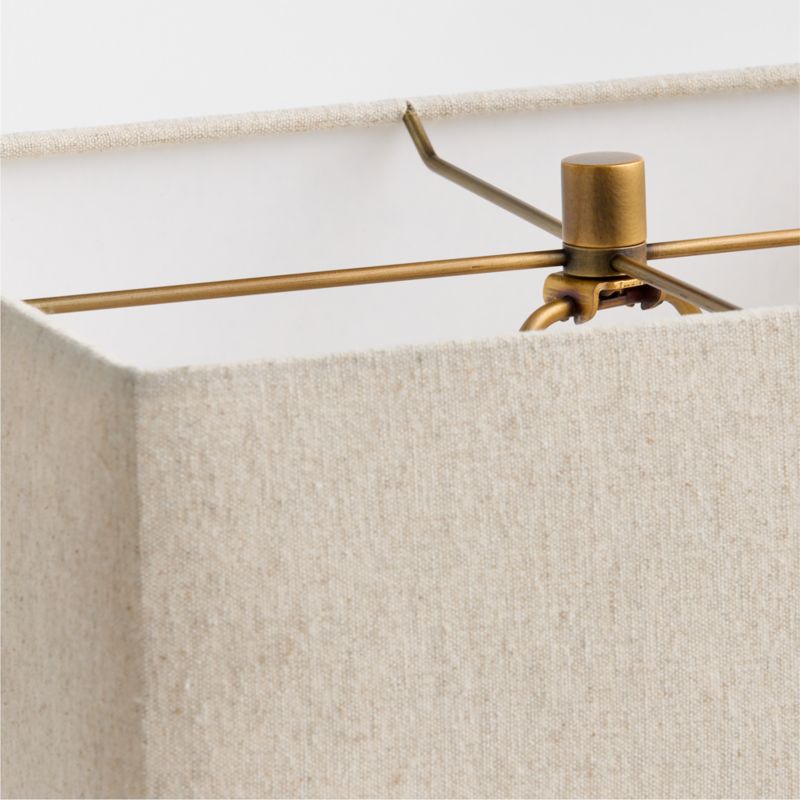 Cadre Travertine Table Lamp with Fabric Shade 20.5" - image 4 of 7