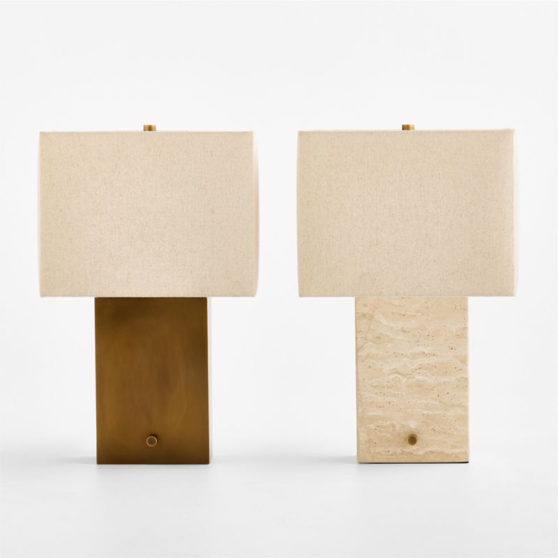 Cadre Brass Table Lamp with Fabric Shade 20.5" - image 7 of 8