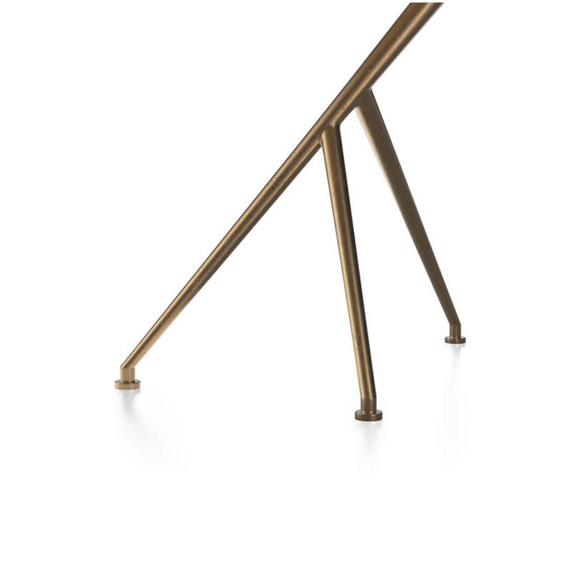 Cecilia Raw Brass Metal Accent Table