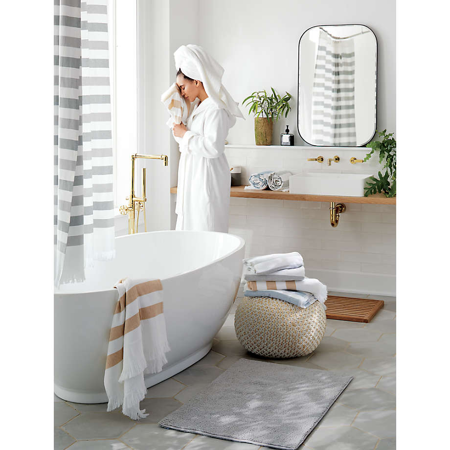 Rylan Organic Cotton Silver Bath Mat 18x24 + Reviews
