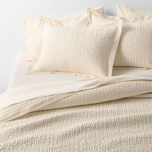 Celeste Organic Cotton Undyed King Bed Pillow Sham