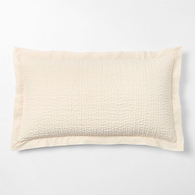 View Celeste Organic Cotton Undyed King Bed Pillow Sham details
