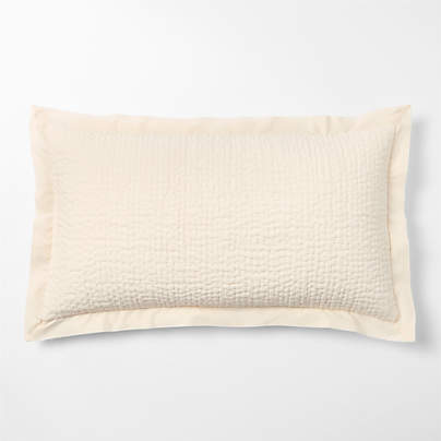Celeste Organic Cotton Undyed King Bed Pillow Sham