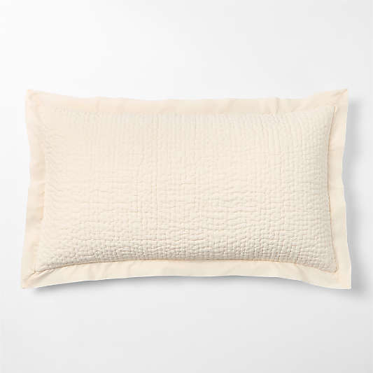 Celeste Organic Cotton Undyed King Bed Pillow Sham