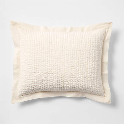 Celeste Organic Cotton Undyed Standard Bed Pillow Sham