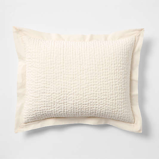 Celeste Organic Cotton Undyed Bed Pillow Sham
