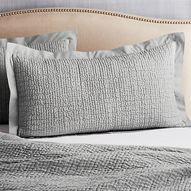View Celeste Grey Cotton Solid King Sham details
