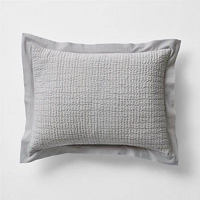 View Celeste Grey Organic Cotton Standard Sham details