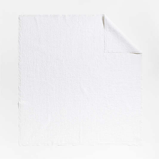 Celeste White Organic Cotton Quilt Full/Queen